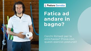 Fatica ad andare in bagno Cerchi Rimedi per la stitichezza Prova con questi esercizi posturali [upl. by Aniroc]