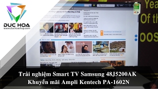 Smart TV Samsung 48J5200AK  Trải nghiệm cùng duchoashop  duchoashopcom [upl. by Anilac]