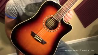 Washburn WD7SCE Video Demo [upl. by Letrice840]