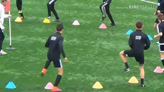 Soccer warm up drills and ball leadup drills [upl. by Keily]