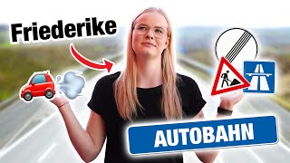 Autobahn Fahrstunde mit Friederike 😱 inkl Rastplatz  Fischer Academy [upl. by Zaller]