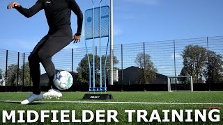 Midfielder Technical Training Session  Improve Your First Touch Passing amp Close Control [upl. by Winou]