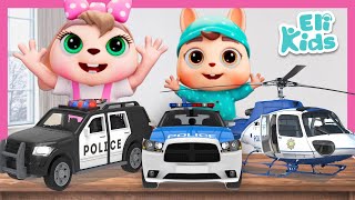 Toy Police Cars Fun  Police Pretend Play  Eli Kids Songs amp Nursery Rhymes [upl. by Nugent]