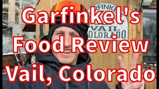 Garfinkels Food Review Vail Colorado [upl. by Earb857]