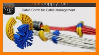 Bundling Ethernet Cable with the Cable Comb and Terminating a Patch Panel [upl. by Assylem]