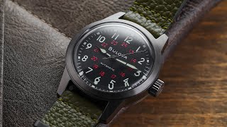 An Attractive 300 Field Watch Worth Considering  Bulova Hack Watch Review [upl. by Aihsar459]