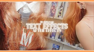 my favorite text effects on after effects  klqvsluv [upl. by Imefulo]