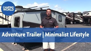 2017 Taxa Outdoors Cricket Trek Review  Adventure Trailer  Silver  RV Review [upl. by Haim]