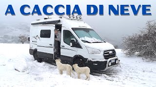 COPIOSA NEVICATA IN CAMPER VAN 4x4 WINTER APPENNINO [upl. by Reiche]