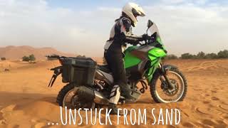 Kawasaki VersysX 300 offroad trip in Morocco [upl. by Ecniuq]