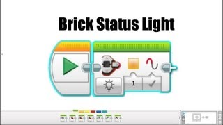 EV3 Programming The Brick Status Light Block [upl. by Sopher]