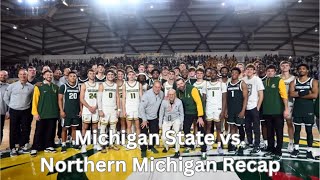 Michigan State vs Northern Michigan Recap  Tom Izzo homecoming game [upl. by Tod]