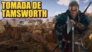 ASSASSINS CREED VALHALLA GAMEPLAY COMPLETA ATÉ A PLATINA DIA 4  TAMSWORTH  PIERRE PLATINA I PS5 [upl. by Eizzik]