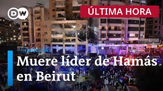 Hamás confirma la muerte de Saleh al Arouri su quotnúmero dosquot en un bombardeo en Beirut [upl. by Naaitsirhc]