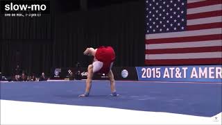 MAG 2022 artistic gymnastics elements D Manna dislocation to handstand Likhovitsky [upl. by Nedap]