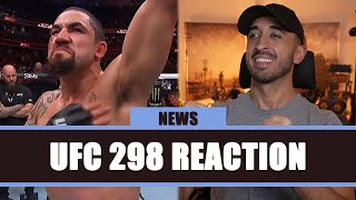 Robert Whittaker BEATS Paulo Costa amp Ilia Topuria KNOCKS OUT Volk UFC 298 Reaction  MMArcade News [upl. by Inaniel931]