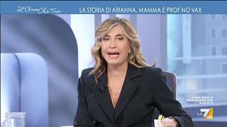 Antonio Caprarica furioso contro la mamma No Vax Arianna quotNon si può avere un dibattito con [upl. by Islehc]