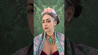 Easy Last Minute Costume Idea  Frida Kahlo Hairstyle 🌸 fypシ゚ hair hairstyle [upl. by Skvorak762]