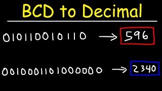 BCD to Decimal Conversion [upl. by Ahsiuqel]