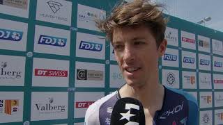 George Bennett  Interview at the start  MercanTour Classic AlpesMaritimes 2024 [upl. by Eilerua]