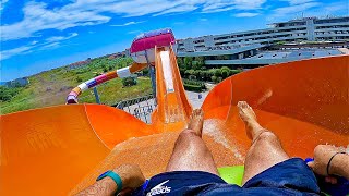 Crazy Water Coaster Ride at Aquapark Nessebar [upl. by Alyakem3]