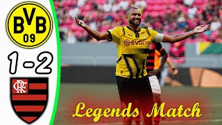 Borussia Dortmund Legends  Flamengo Legends 12  All Goals amp Highlights  Tribute to the King Pele [upl. by Susumu]