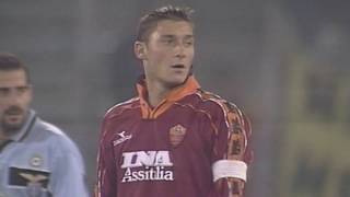 Classic Goal Totti v Lazio [upl. by Ahkihs825]