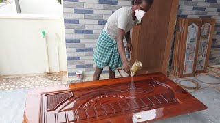 How to apply pu sealer  Wood polish work [upl. by Coralyn]