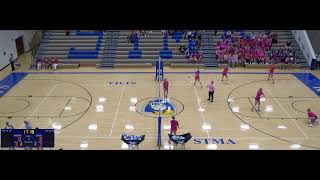 St MichaelAlbert vs Rogers High School Girls JV Volleyball [upl. by Aivitnahs]