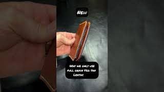 6 months leather patina on horween English tan Dublin leathercrafter leatherwallet diy asmr [upl. by Aliehc160]