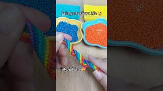 Les tengo LISTO el TUTORIAL de ARETES de arcoiris ENTORCHADO pincha en el link abajo 👇 mostacillas [upl. by Brendis221]