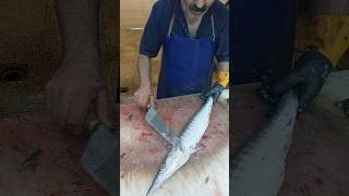 Barracuda filleting in Asia fishcuting [upl. by Ttennaej]