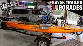 DIY Kayak Trailer Upgrades amp NEW Truck Camper Build Lets Truck Camp [upl. by Kimberly]