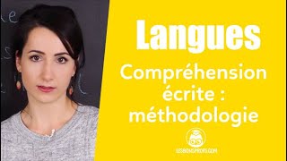 Méthodologie de la compréhension écrite  Langues vivantes  Lycée  Les Bons Profs [upl. by Nal]