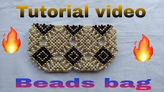 How to make beads bagপুঁতির ব‍্যাগ [upl. by Llecram298]