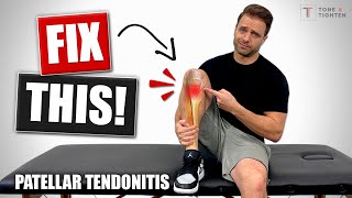 How To Fix Patellar Tendonitis  Tendinosis Jumper’s Knee Rehab Exercises [upl. by Virginie]