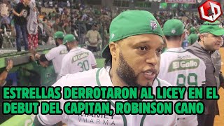 Robinson Cano luego de la victoria de las Estrellas sobre el Licey [upl. by Mckenzie]