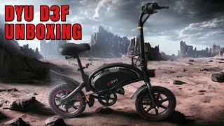 DYU D3F  Unboxing the small electric bike [upl. by Redwine]