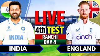 India vs England 4th Test  India vs England Live  IND vs ENG Live Score amp Commentary Session 2 [upl. by Lyrahs]