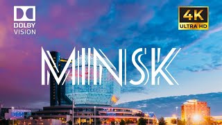 Minsk Belarus 🇧🇾 in 4k HDR ULTRA HD 60 FPS Dolby Vision™ Drone Video [upl. by Devi]