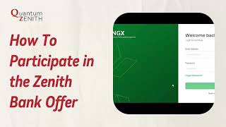 How To Participate in the Zenith Bank Offer on the NGX platform [upl. by Llehcsreh]