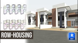 Autodesk Revit 2024 Beginners course  Terraced Duplexes [upl. by Dobb]