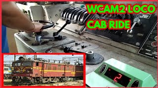 LOCO CAB RIDE inside KYN WCAM2 loco at loco trip shed of CSMT [upl. by Bolte78]