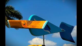 How to Make a simple Wooden Whirligig wind spinner propeller [upl. by Musa]