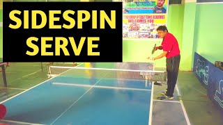 How To Serve and Receive Backspin and Sidespin Serve  Table Tennis India [upl. by Sucam]