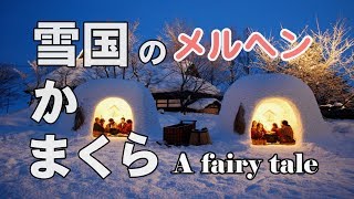 【横手のかまくら】雪国のメルヘン・かまくらのおとぎ話・Fairy tale（横手市雄物川町） [upl. by Ceevah]