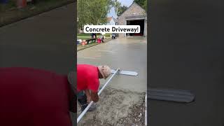 Pouring a Concrete Driveway shorts concrete [upl. by Temhem]