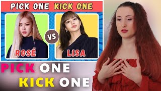 Blackpink PICK ONE KICK ONE  KPOP OYUNU  KPOP GAME [upl. by Culberson]