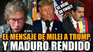 🚨URGENTE EL MENSAJE DE MILEI A TRUMP Y MADURO SE RINDE ANTE ESTADOS UNIDOS  BREAK POINT [upl. by Xila]