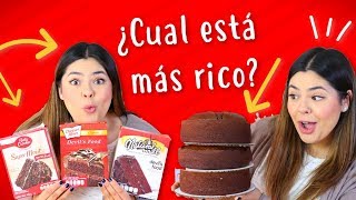 Poniendo a Prueba 3 Diferentes Cajas de Pastel de Chocolate  RebeO [upl. by Chandler]